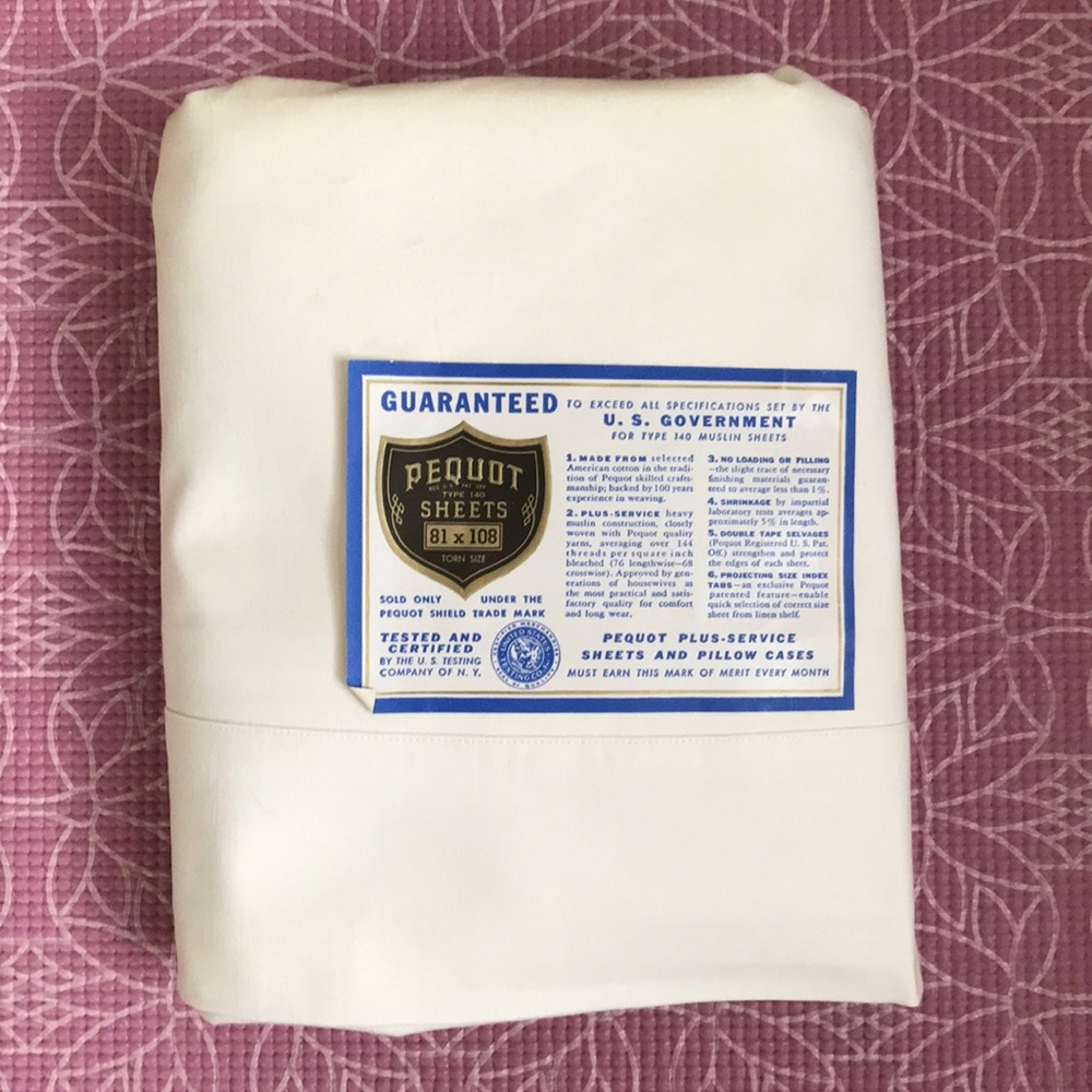 Vintage Pequot Muslin double Sheet